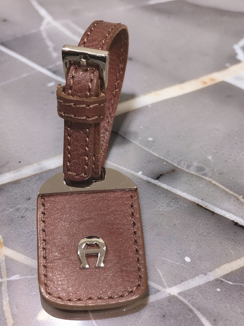 VTG Etienne Aigner Replacement Leather Hang Tag Bag Charm